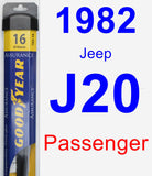 Passenger Wiper Blade for 1982 Jeep J20 - Assurance