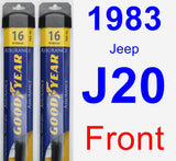 Front Wiper Blade Pack for 1983 Jeep J20 - Assurance