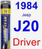 Driver Wiper Blade for 1984 Jeep J20 - Assurance