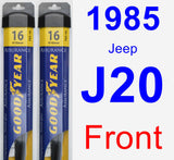 Front Wiper Blade Pack for 1985 Jeep J20 - Assurance