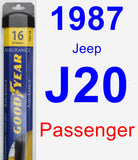 Passenger Wiper Blade for 1987 Jeep J20 - Assurance