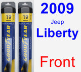 Front Wiper Blade Pack for 2009 Jeep Liberty - Assurance