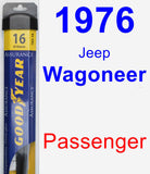 Passenger Wiper Blade for 1976 Jeep Wagoneer - Assurance