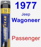 Passenger Wiper Blade for 1977 Jeep Wagoneer - Assurance