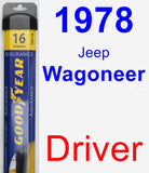 Driver Wiper Blade for 1978 Jeep Wagoneer - Assurance