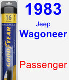 Passenger Wiper Blade for 1983 Jeep Wagoneer - Assurance