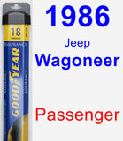 Passenger Wiper Blade for 1986 Jeep Wagoneer - Assurance