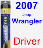Driver Wiper Blade for 2007 Jeep Wrangler - Assurance