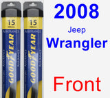 Front Wiper Blade Pack for 2008 Jeep Wrangler - Assurance