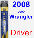 Driver Wiper Blade for 2008 Jeep Wrangler - Assurance