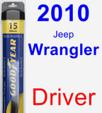 Driver Wiper Blade for 2010 Jeep Wrangler - Assurance