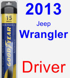Driver Wiper Blade for 2013 Jeep Wrangler - Assurance