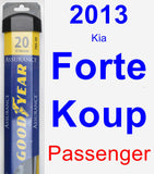 Passenger Wiper Blade for 2013 Kia Forte Koup - Assurance