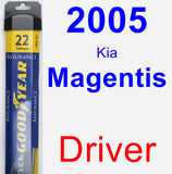 Driver Wiper Blade for 2005 Kia Magentis - Assurance