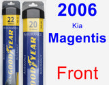 Front Wiper Blade Pack for 2006 Kia Magentis - Assurance