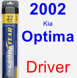 Driver Wiper Blade for 2002 Kia Optima - Assurance