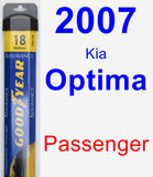 Passenger Wiper Blade for 2007 Kia Optima - Assurance