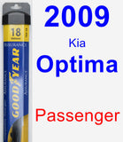 Passenger Wiper Blade for 2009 Kia Optima - Assurance