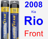 Front Wiper Blade Pack for 2008 Kia Rio - Assurance