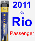 Passenger Wiper Blade for 2011 Kia Rio - Assurance