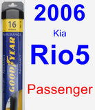 Passenger Wiper Blade for 2006 Kia Rio5 - Assurance