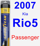 Passenger Wiper Blade for 2007 Kia Rio5 - Assurance