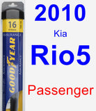 Passenger Wiper Blade for 2010 Kia Rio5 - Assurance