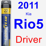 Driver Wiper Blade for 2011 Kia Rio5 - Assurance