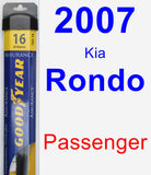 Passenger Wiper Blade for 2007 Kia Rondo - Assurance