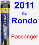 Passenger Wiper Blade for 2011 Kia Rondo - Assurance