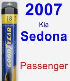 Passenger Wiper Blade for 2007 Kia Sedona - Assurance