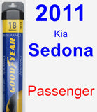 Passenger Wiper Blade for 2011 Kia Sedona - Assurance