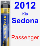 Passenger Wiper Blade for 2012 Kia Sedona - Assurance