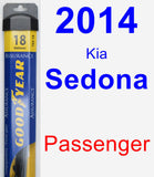 Passenger Wiper Blade for 2014 Kia Sedona - Assurance