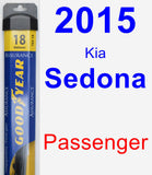 Passenger Wiper Blade for 2015 Kia Sedona - Assurance