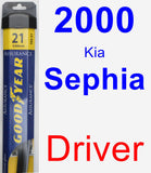 Driver Wiper Blade for 2000 Kia Sephia - Assurance