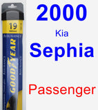Passenger Wiper Blade for 2000 Kia Sephia - Assurance
