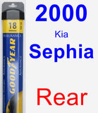 Rear Wiper Blade for 2000 Kia Sephia - Assurance