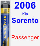 Passenger Wiper Blade for 2006 Kia Sorento - Assurance