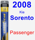 Passenger Wiper Blade for 2008 Kia Sorento - Assurance