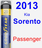 Passenger Wiper Blade for 2013 Kia Sorento - Assurance