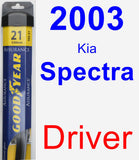 Driver Wiper Blade for 2003 Kia Spectra - Assurance