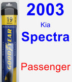Passenger Wiper Blade for 2003 Kia Spectra - Assurance