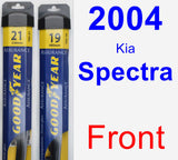 Front Wiper Blade Pack for 2004 Kia Spectra - Assurance