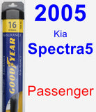 Passenger Wiper Blade for 2005 Kia Spectra5 - Assurance