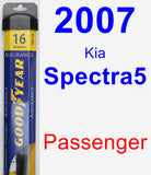 Passenger Wiper Blade for 2007 Kia Spectra5 - Assurance