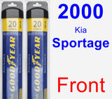 Front Wiper Blade Pack for 2000 Kia Sportage - Assurance