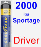 Driver Wiper Blade for 2000 Kia Sportage - Assurance