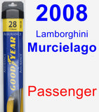 Passenger Wiper Blade for 2008 Lamborghini Murcielago - Assurance