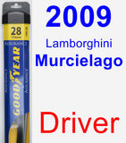 Driver Wiper Blade for 2009 Lamborghini Murcielago - Assurance